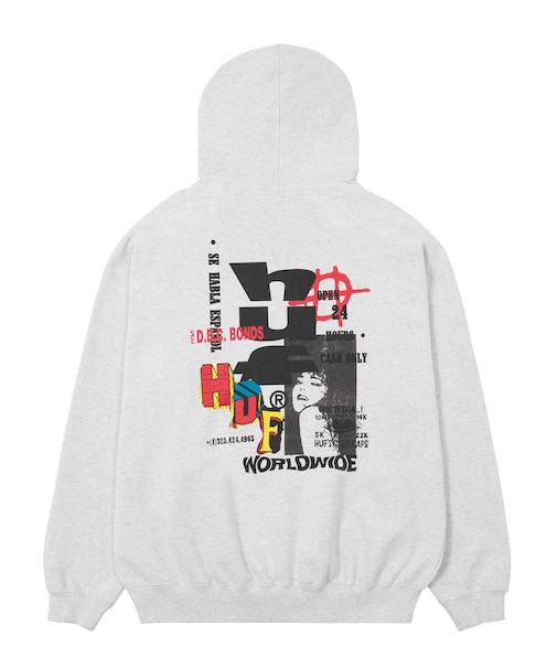 CUT AND PASTE FLEECE HOODIE
