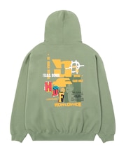 CUT AND PASTE FLEECE HOODIE