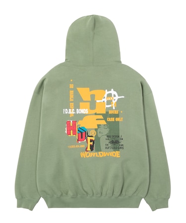 CUT AND PASTE FLEECE HOODIE