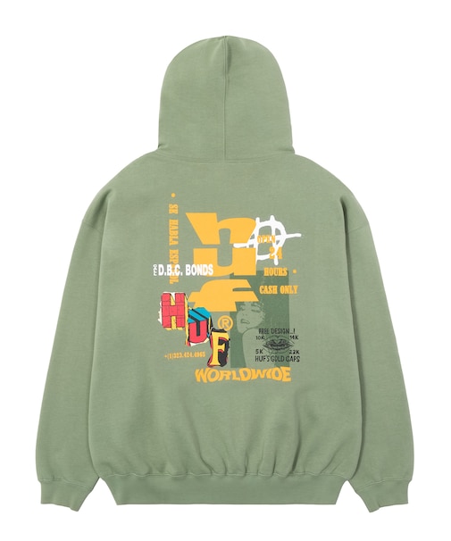 CUT AND PASTE FLEECE HOODIE
