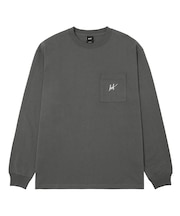 SCRIPT POCKET WASHED L/S TEE
