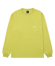 SCRIPT POCKET WASHED L/S TEE