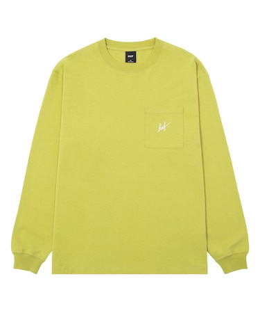 SCRIPT POCKET WASHED L/S TEE