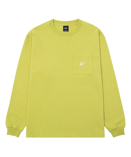 SCRIPT POCKET WASHED L/S TEE