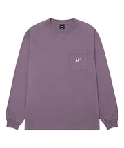 SCRIPT POCKET WASHED L/S TEE