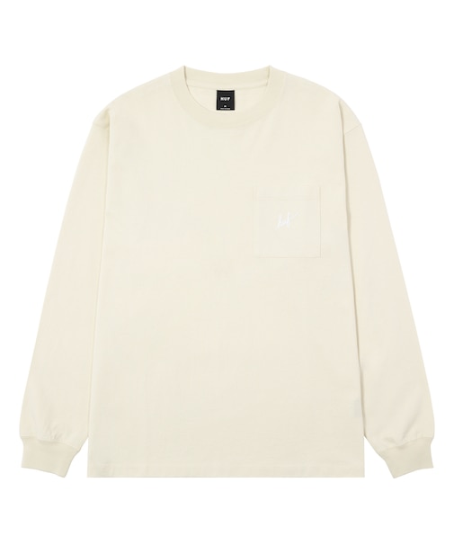 SCRIPT POCKET WASHED L/S TEE