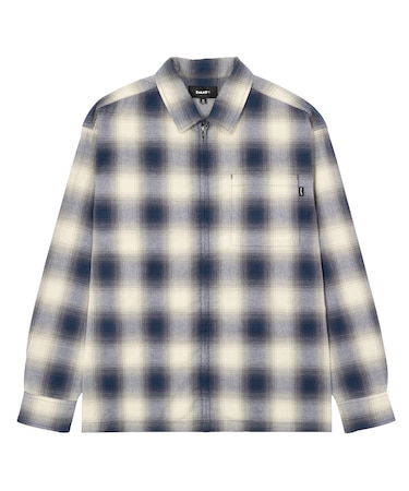 OMBRE ZIP L/S SHIRT