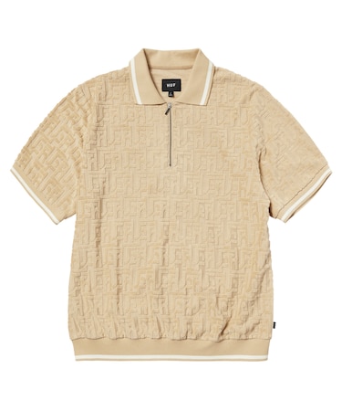 TETHER JACQUARD S/S TERRY TOP