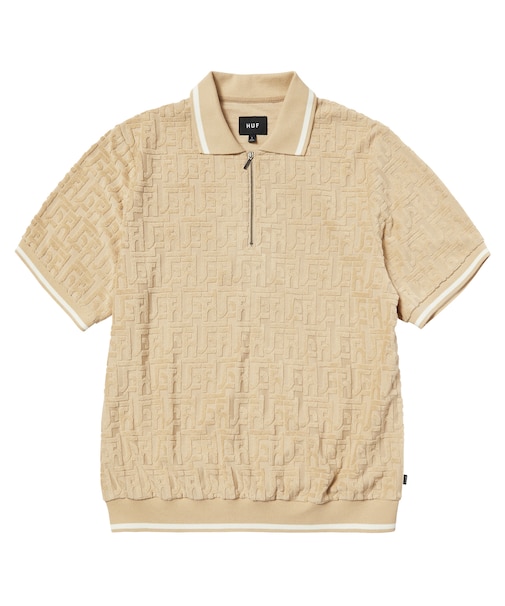 TETHER JACQUARD S/S TERRY TOP