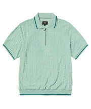 TETHER JACQUARD S/S TERRY TOP