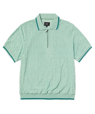 TETHER JACQUARD S/S TERRY TOP