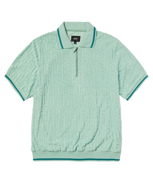 TETHER JACQUARD S/S TERRY TOP
