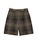TIE DYE PLAID SHORT