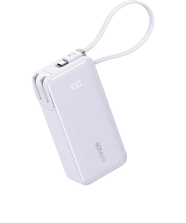 Anker Power Bank (10,000mAh, Fusion, Built-In USB-C Cable)