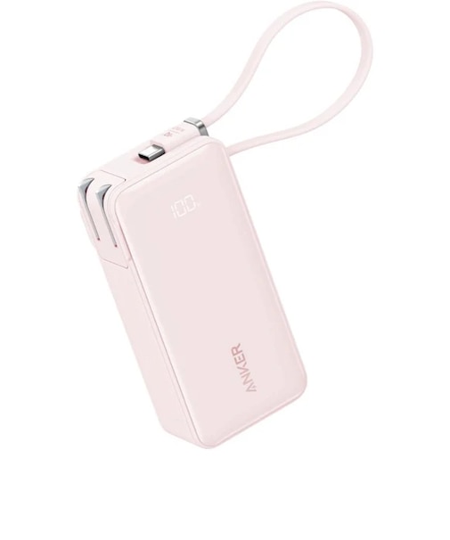 Anker Power Bank (10,000mAh, Fusion, Built-In USB-C Cable)