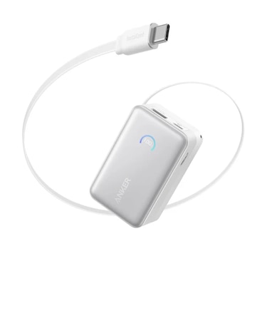 Anker Nano Power Bank (10000mAh, 45W, 巻取り式 USB-Cケーブル)