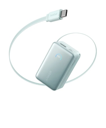 Anker Nano Power Bank (10000mAh, 45W, 巻取り式 USB-Cケーブル)