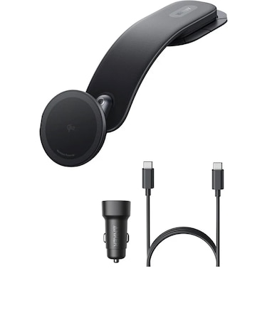 Anker Nano Wireless Charger (MagGo, 着脱式パッド) with Car Charger