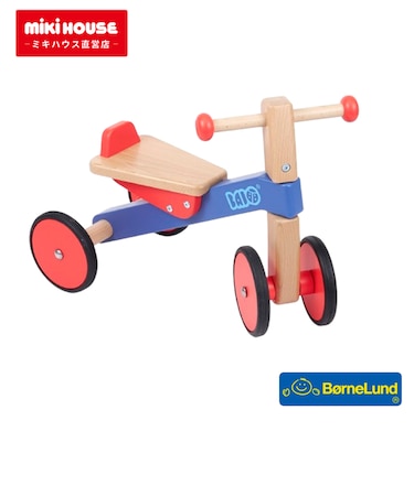 【ラッピング済み】ボーネルンド 木の四輪バイク