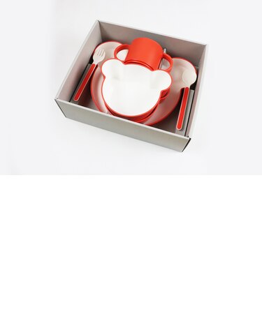 【ラッピング済み】食器セット キッズディッシュ ギフトボックス ベアカトラリー 6点セット tak