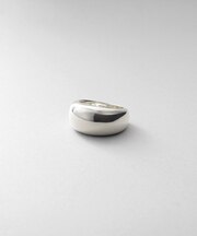 シルバー ドームピンキーリング