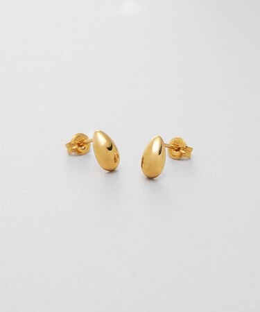 シルバー ペアシェイプ スタッドピアス GP