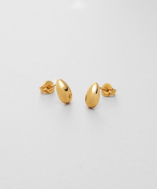 シルバー ペアシェイプ スタッドピアス GP