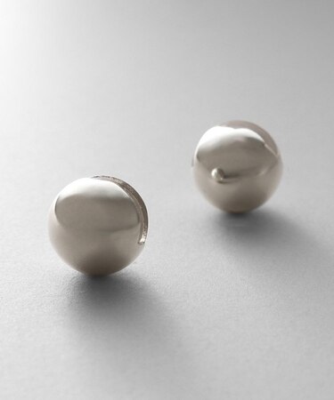 シルバー ハギーピアス ボールL