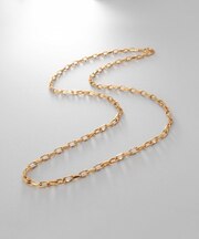 シルバー デザインチェーン ニュアンスケーブルネックレス（55cm） GP
