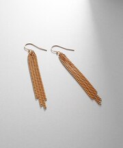 シルバー カーブチェーンフリンジピアス GP