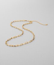 シルバー デザインチェーン サイドカットケーブルネックレスGP