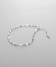 シルバー デザインチェーン ボックスブレスレットM