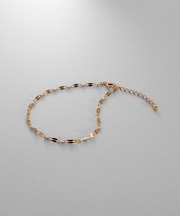 シルバー デザインチェーン デュアルペタルブレスレット GP