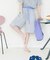 バイカラースウェットハーフパンツ