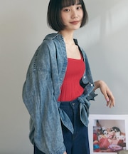 ライトデニムルーズシャツ