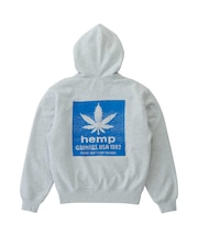 HEMP ZIP HOODED SWEATSHIRT