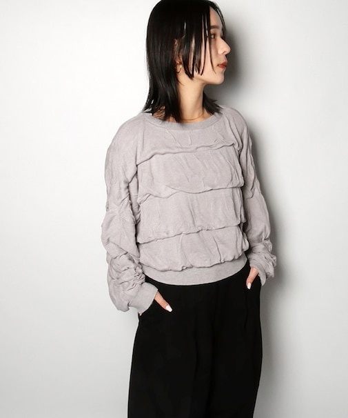 SHIRRING KNIT PO