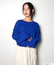 SHIRRING KNIT PO