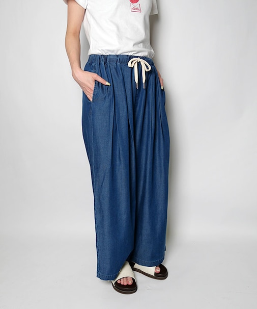 WIDE TENCEL DENIM PT