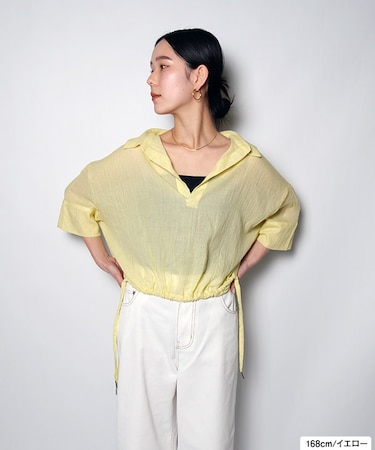 SHEER SHIRRING SH