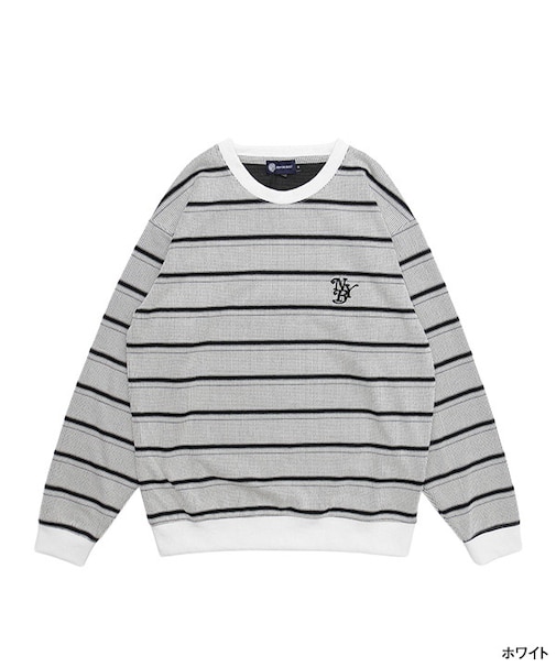 BORDER CREW KNIT