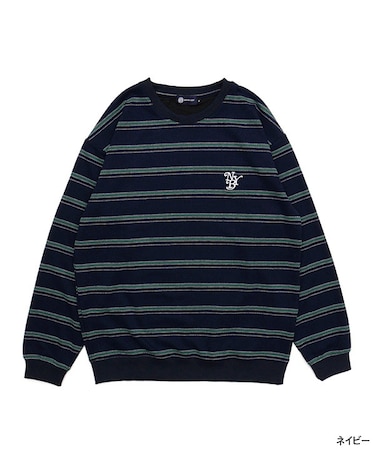 BORDER CREW KNIT