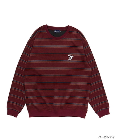 BORDER CREW KNIT