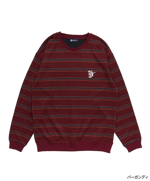 BORDER CREW KNIT