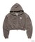 OG PIGMENT CROPPED ZIP HOODIE(WOMEN)