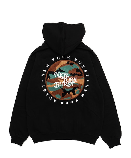 CIRCLE CAMO WAPPEN ZIP HOODIE