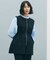 【セレモニー】BEAUTY FORM KNIT ZIPジレ