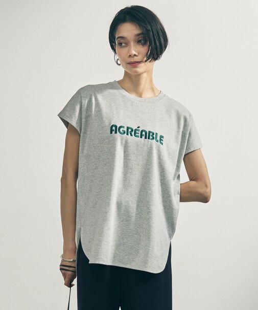 【新色追加】BEAUTY FORM-T cotton ロゴ フレンチスリーブ Tシャツ