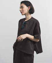 【VERY掲載】BEAUTY FORM JERSEY light サイドZIP プルオーバー