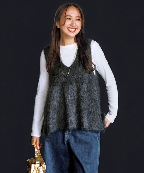 【新色追加】コットンカシミヤ クルーネックカットソー